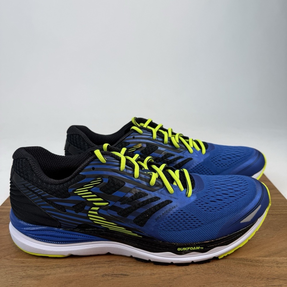 New NIB Mens 361 Degrees Meraki Blue‎ Athletic Running Sneakers Shoes Size 12 D